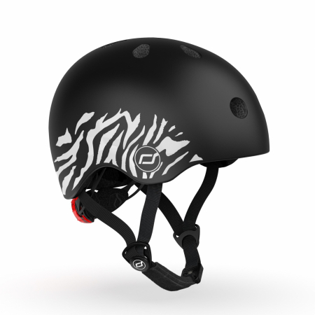 Jucării și Jocuri pentru copii - Casca protectie copii 1 an+, marime XXS, Scoot & Ride, Zebra
