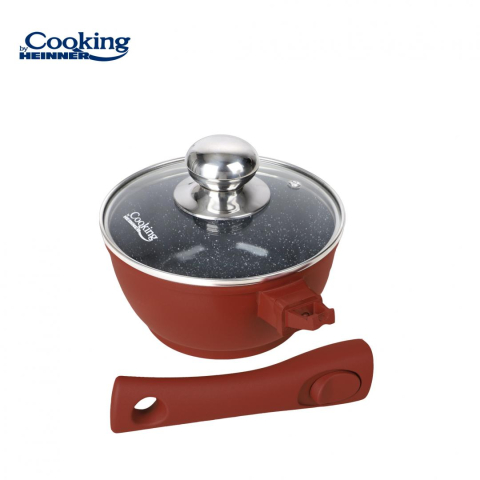 Caserola aluminiu+capac 16x8cm, 1.3 l, calabria, cooking by heinner [4]