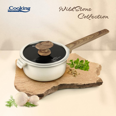 Caserola aluminiu+capac 18x9 cm, wild stone, cooking by heinner [4]