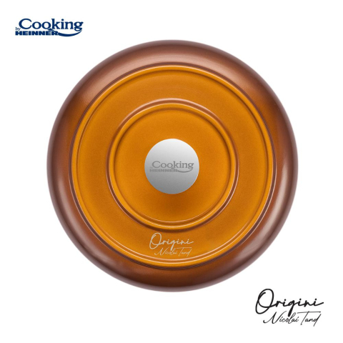 Caserola aluminiu turnat + capac 18x8.5 cm, 1.8 l, nicolai tand, origini, cooking by heinner [6]