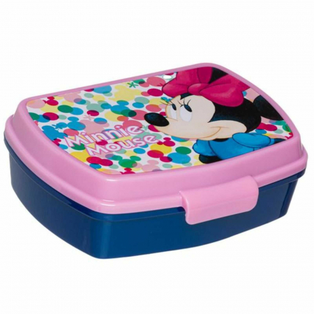 Caserole Sandwich si Sticle Apa - Caserole Mancare Copii Scoala, Minnie Mouse, Roz - Micostore.ro