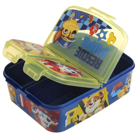 Rechizite Școlare - Caserola Pranz pentru Copii, Paw Patrol, Patrula Catelusilor, 3 compartimente, capacitate 790ml