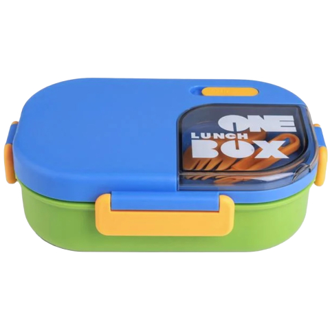 Caserola Pranz pentru baieti, Lunch Box din Otel Inoxidabil, Fara BPA, cu Tacamuri, capacitate 800ml [2]