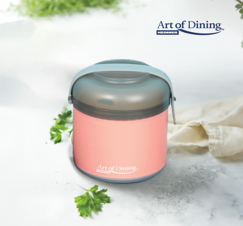 Caserola termica 600 ml, loca, roz, heinner [8]