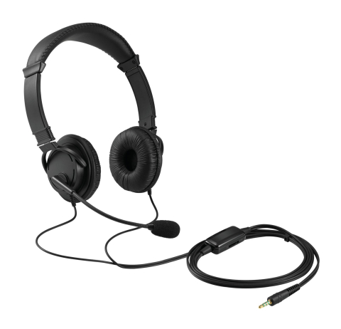 Casti audio on-ear cu fir cu microfon mufa jack kensington [3]