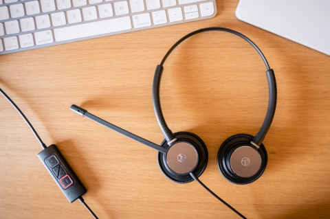 Căști cu fir call center Tellur Voice 320, binaural, USB, negru [5]