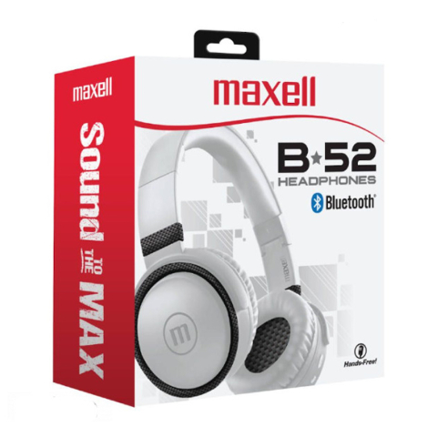 Casti fara fir bluetooth b52-bt albe maxell [1]