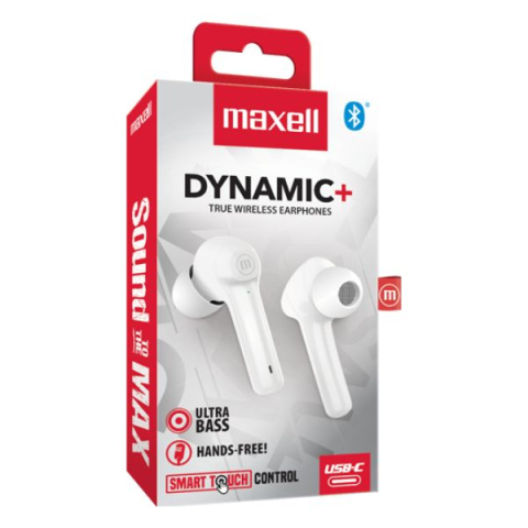 Casti fara fir bluetooth tws dynamic+ tip earbuds albe maxell [1]