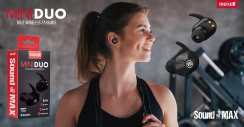 Casti fara fir bluetooth tws mini duo tip earbuds maxell [3]