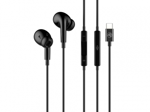 Periferice IT - Căști in-ear cu fir Tellur Attune, Type-C, negru