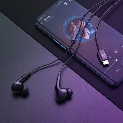 Căști in-ear cu fir Tellur Attune, Type-C, negru [2]