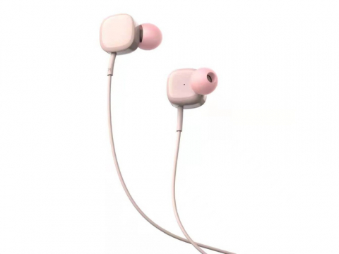 Casti - Căști in-ear cu fir Tellur Basic Sigma, microfon, roz