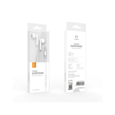 Laptop, Tablete & Telefoane - Casti Jack 3.5mm Mcdodo Element Series White