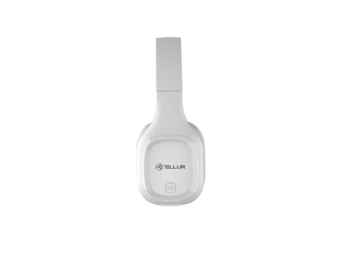 Căști Over-ear Bluetooth Tellur Pulse, Microfon, Alb [2]