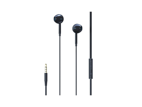 Periferice IT - Casti Stereo 3.5 mm Lemontti Ripple Negru (handsfree - telecomanda, microfon)