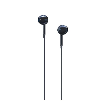 Laptop, Tablete & Telefoane - Casti Stereo 3.5 mm Lemontti Ripple Negru (handsfree - telecomanda, microfon)