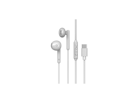 Periferice IT - Casti Stereo Type-C Lemontti Ripple Alb