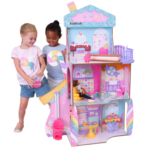 Jucării și Jocuri pentru copii - Casuta de joaca din lemn pentru papusi Candy Castle