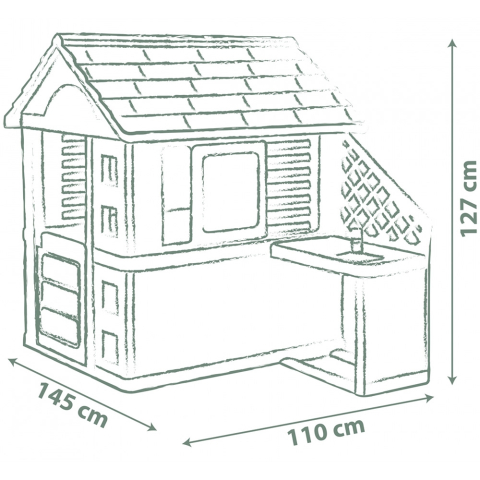 Casuta pentru copii Smoby Life Pretty cu bucatarie [1]