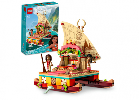 LEGO Disney - Catamaranul Moanei, varsta de la 6 ani la 12 ani