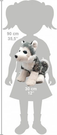 Catelus Husky - Jucarie Plus Wild Republic 30 cm [1]