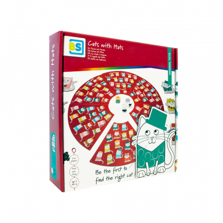 Jocuri de Memorie, Logică, Strategie și Inteligență - Cats with Hats, joc de concentrare si rapiditate, 6+ ani