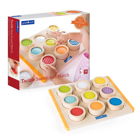 Jucării și Jocuri pentru copii - Cauta si potriveste, joc tactil de asociere, Guidecraft, copii varsta 2-6 ani