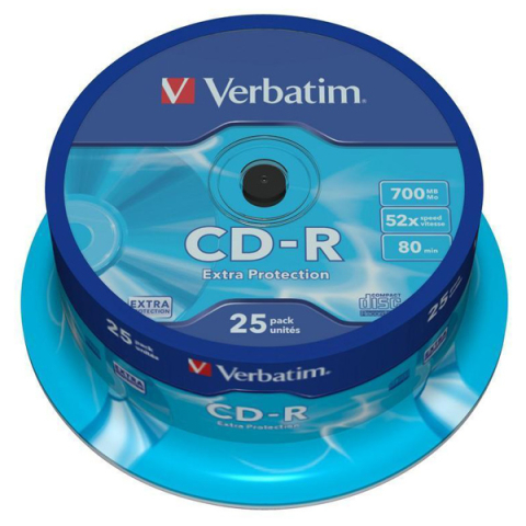Alte Accesorii IT - Cd-r 25/set verbatim 700mb 52x extra protection 43432