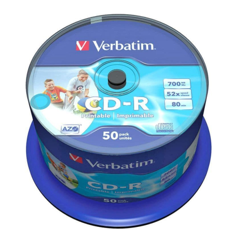 Alte Accesorii IT - Cd-r printabil 50/set verbatim 700mb 52x 43438