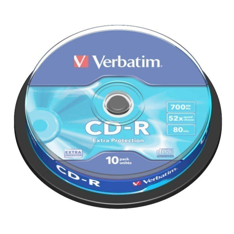 Periferice IT - CD-R Verbatim 43437, 700MB / 80min, 52x, set 10 buc
