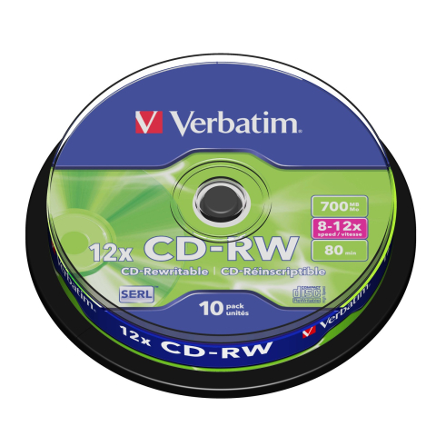 Alte Accesorii IT - Cd-rw 10/set verbatim 700mb 12x 43480