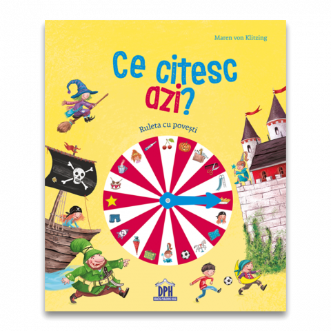 Cărți Educative, Activități - Ce citesc azi? - Ruleta cu povesti (carte cu roata)