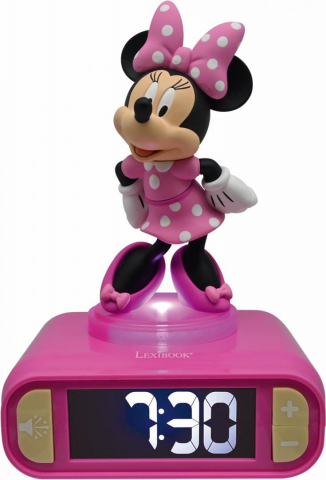 Ceas desteptator cu lumina 3d, minnie m. [1]