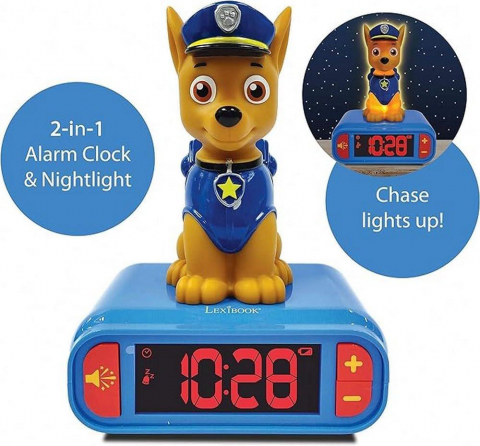 Ceas desteptator cu lumina 3d,paw patrol [1]
