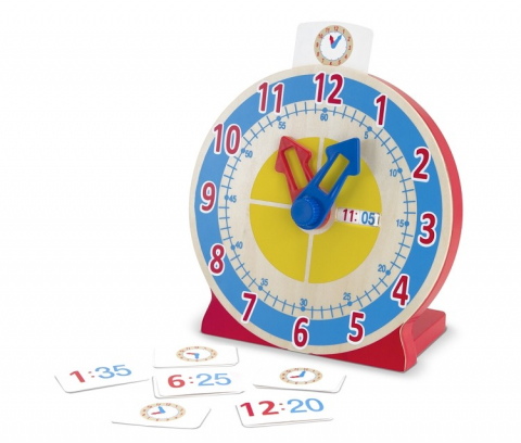 Jucării și Jocuri pentru copii - Ceas educativ din lemn Melissa and Doug