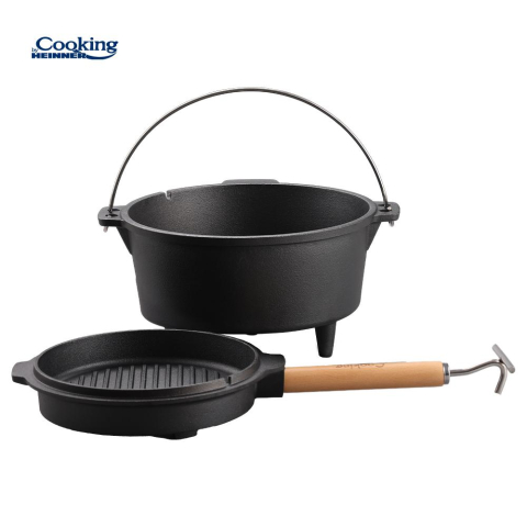 Ceaun fonta pura + capac dia 31.5 cm, 7.5 l, nature, cooking by heinner [4]