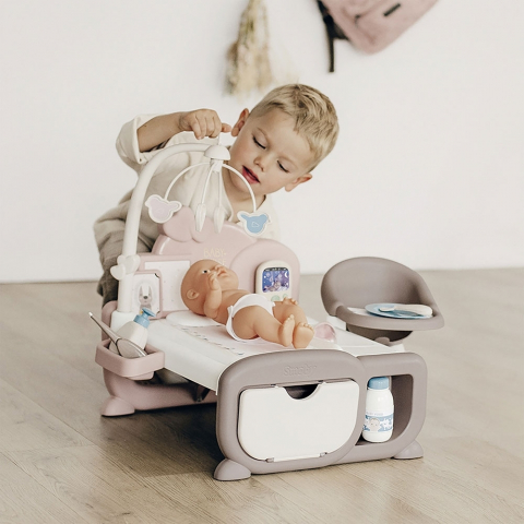 Centru de ingrijire pentru papusi Smoby Baby Nurse Cocoon Nursery crem cu accesorii [4]