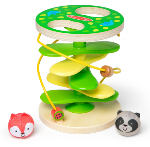 Jucării și Jocuri pentru copii - Centru de joaca pentru dezvoltarea motricitatii la bebe si toddler Casuta din copac cu rollercoaster