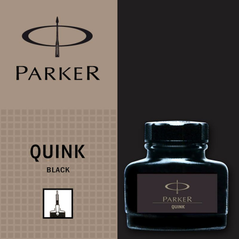 Rechizite Școlare - Cerneala neagra 57ml parker