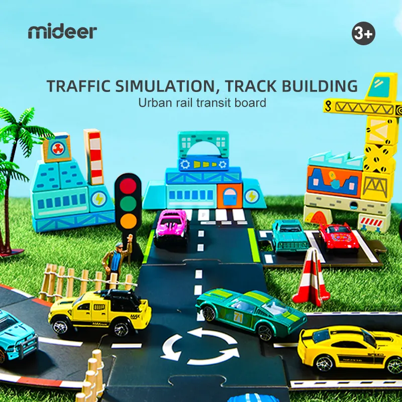 Circuit din carton, traseu auto, pentru jocul cu masinutele, ideal pentru jocurile de rol [3]