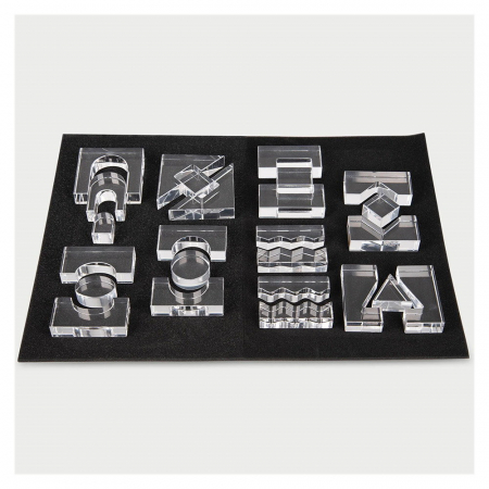 Clear Crystal, blocuri transparente, 25 buc., TickiT, 3-8 ani [5]