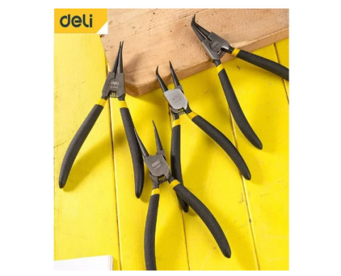 Cleste cu varf subtire pt precizie 7 inch negru dl0341 deli [2]