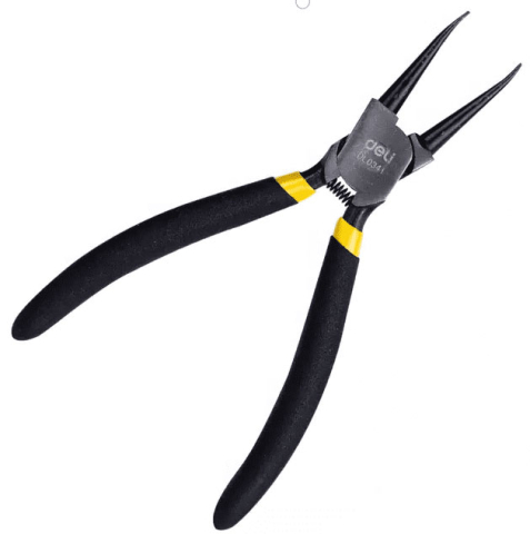 Cleste cu varf subtire pt precizie 7 inch negru dl0342 deli [1]