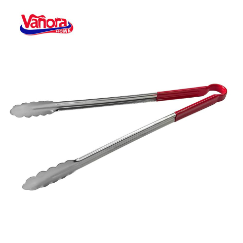 Polonice, linguri si clesti de bucatarie - Cleste inox universal cu maner silicon 40 cm, vanora home