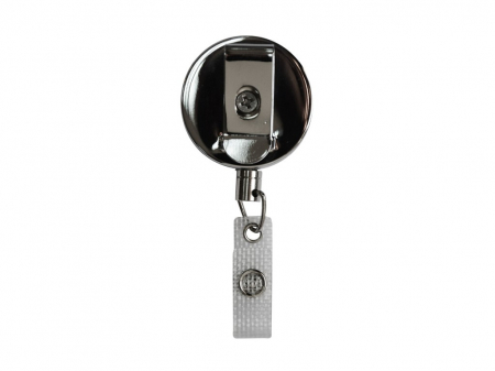 Clip din metal cu fir retractabil pentru portecuson [1]