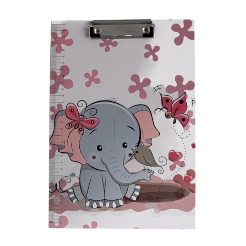 Clipboard A4 simplu CNX 044/BJ008, diverse modele dreams, cu rigla de 30cm pe lateral [1]