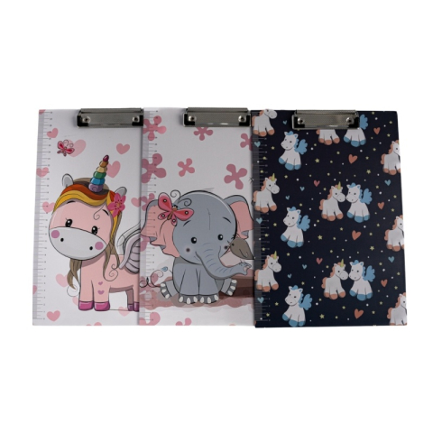 Rechizite Școlare - Clipboard A4 simplu CNX 044/BJ008, diverse modele dreams, cu rigla de 30cm pe lateral