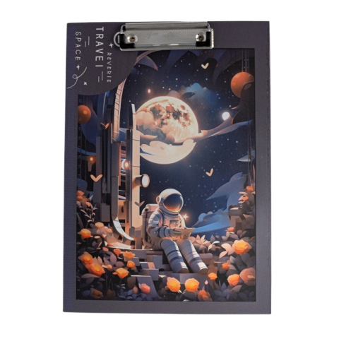 Birotică și Papetărie - Clipboard A4 simplu CNX D299, model astronaut, pentru baieti