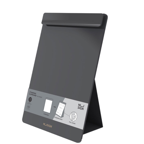 Organizare, arhivare, prezentare - Clipboard simplu cu suport vertical negru nusign deli