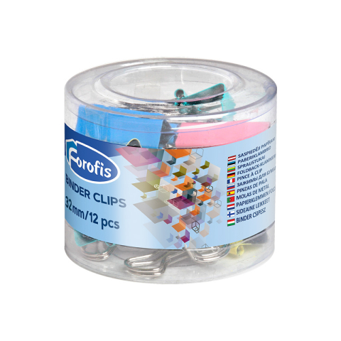 Birotică și Papetărie - Clips color 32mm Forofis